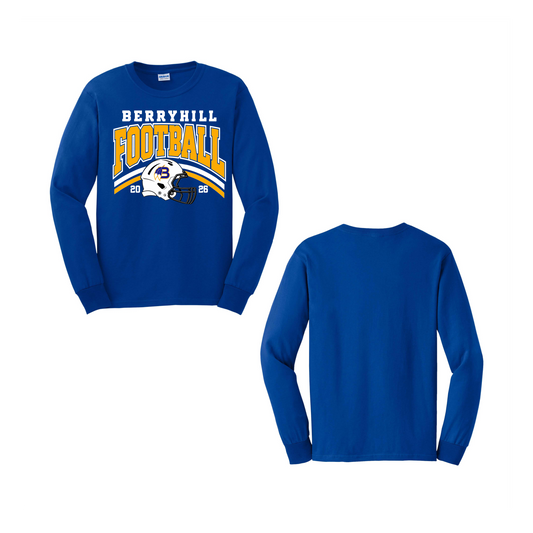 Berryhill Football Blue Long Sleeve