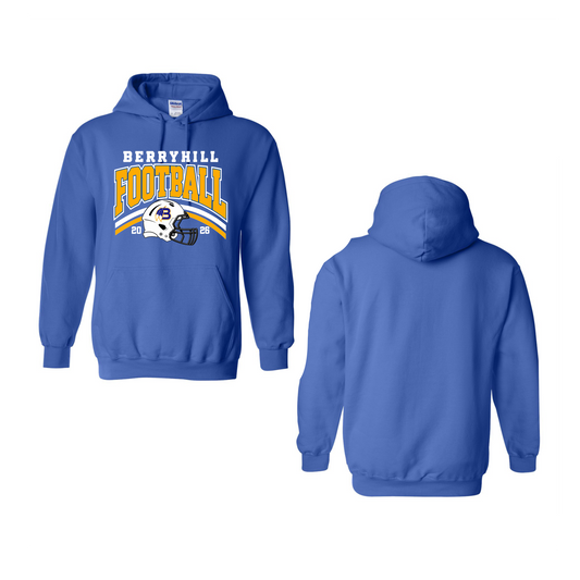 Berryhill Football Blue Hoodie