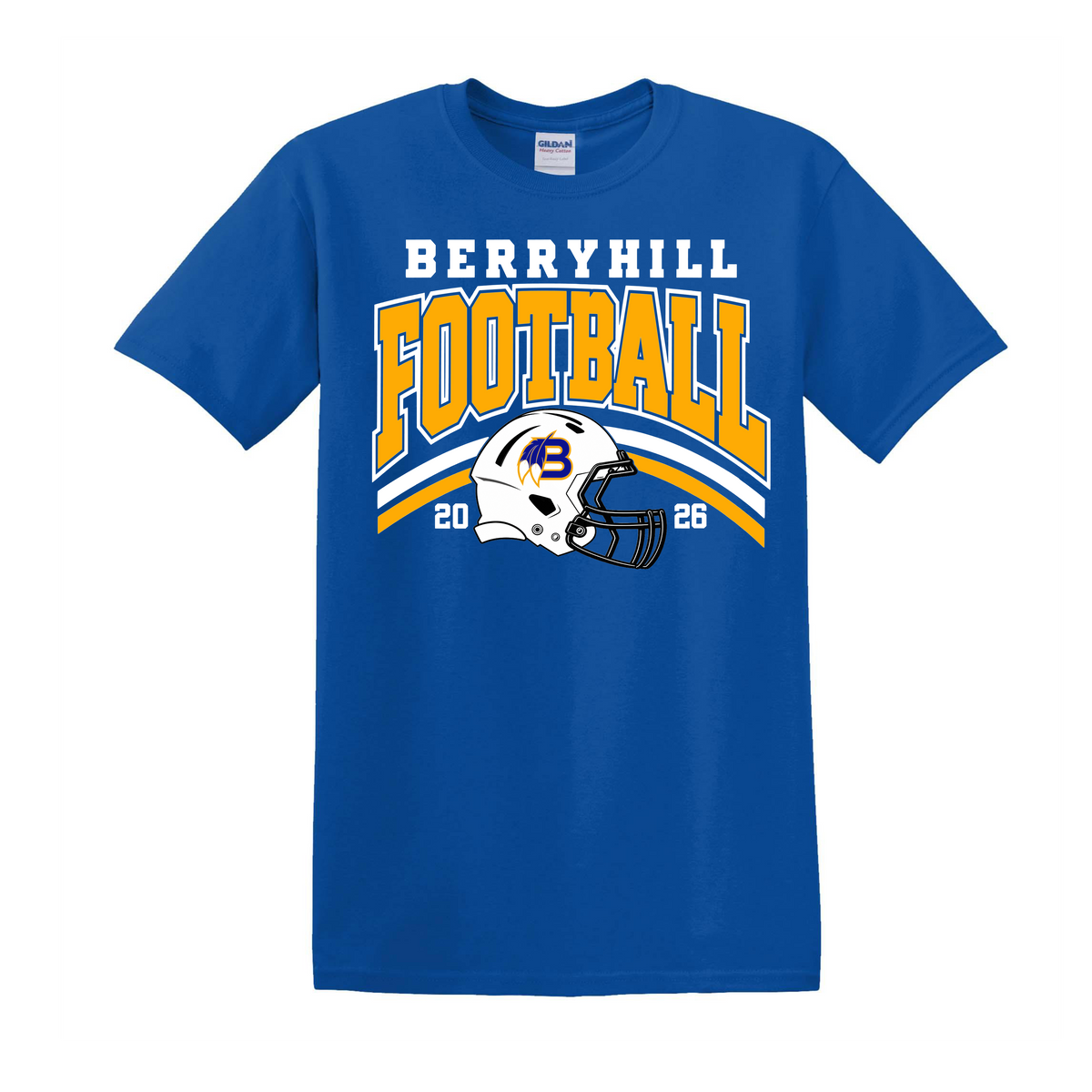 Berryhill Football Blue T-shirt