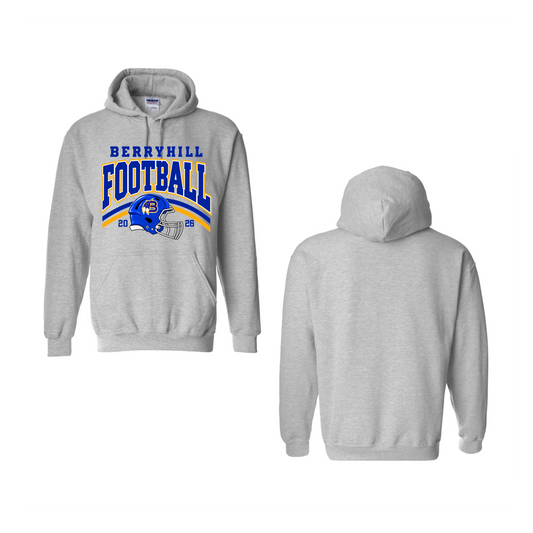 Berryhill Football Grey Hoodie