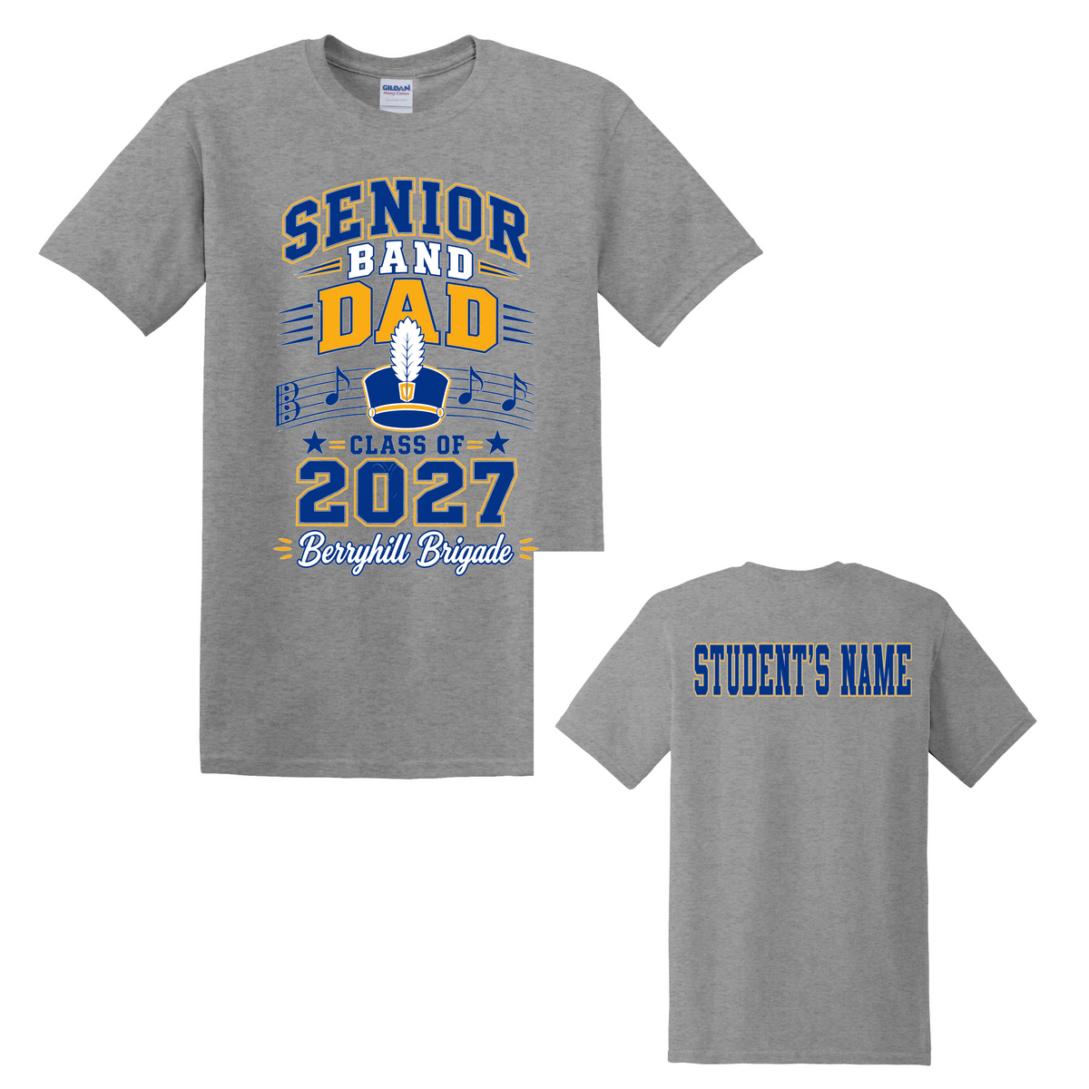 Senior Dad 2027 with Custom Back