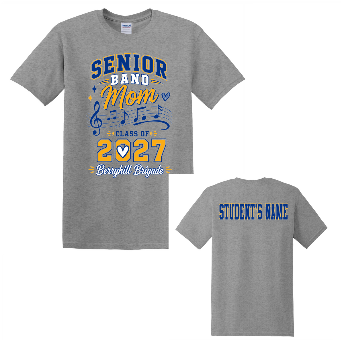 Senior Mom 2027 with Custom Back