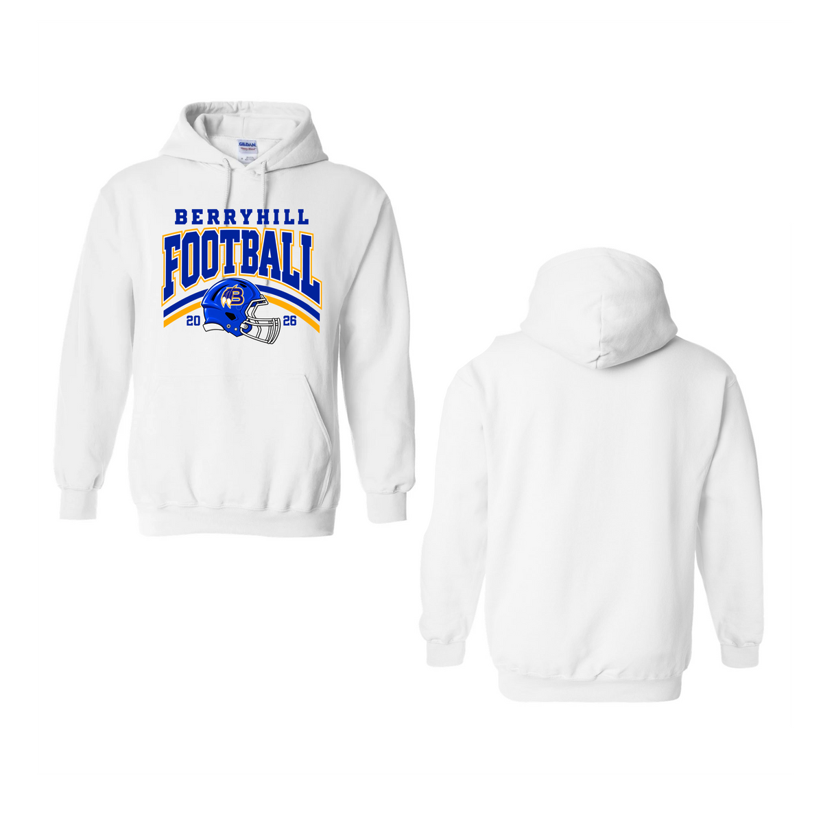 Berryhill Football White Hoodie